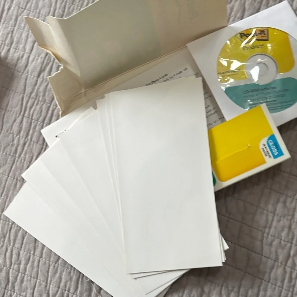 Kodak Printable Picture Paper Set with Post It Photo Card kit.